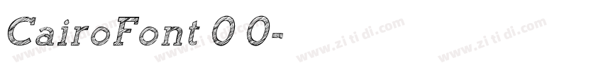 CairoFont 0 0字体转换